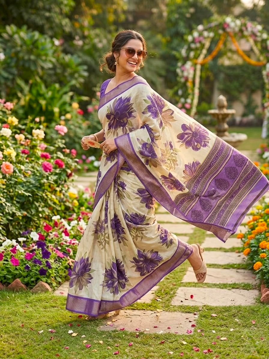 Dola silk floral print