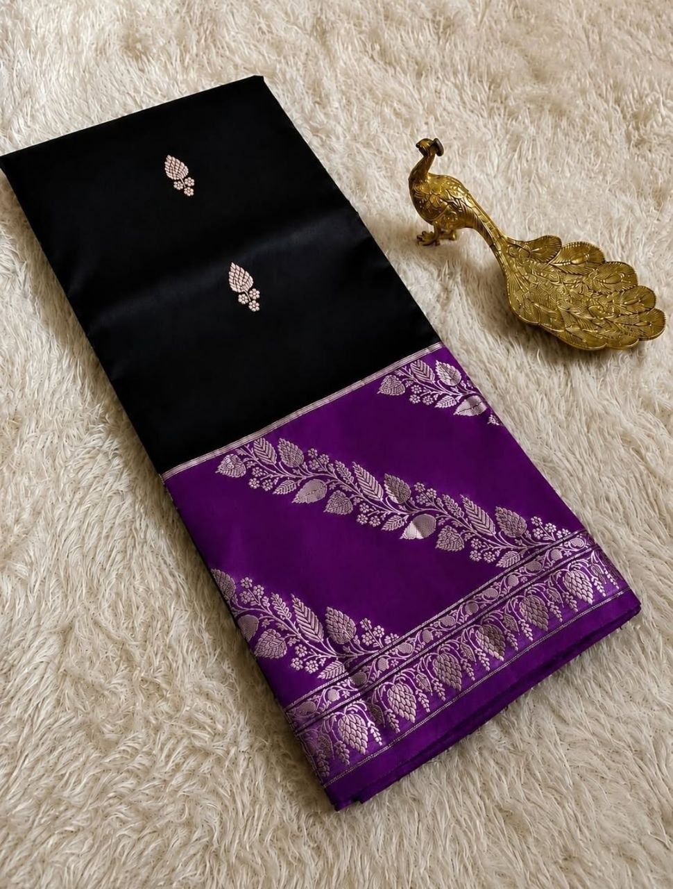 Fancy Sarees with beautiful Plant Butta