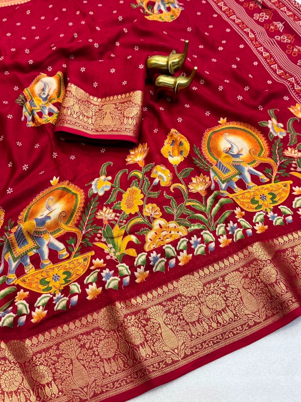 MASSMELLO SELF JEQURED SAREE