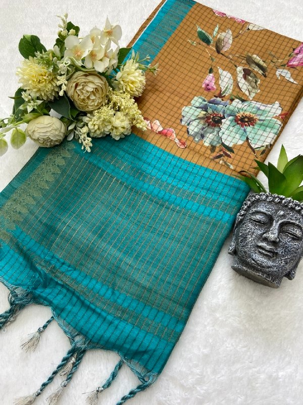 Flower Tussar Silk